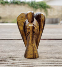 Load image into Gallery viewer, 2" TIGER EYE ANGEL Natural Handcarved Stone Gemstone
