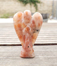 Load image into Gallery viewer, 2" SUNSTONE ANGEL Natural Handcarved Stone Gemstone