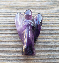 Load image into Gallery viewer, 1" AMETHYST ANGEL Natural Handcarved Stone Gemstone