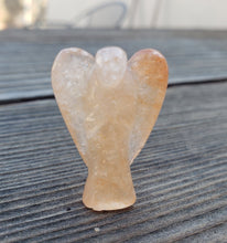 Load image into Gallery viewer, 1" GOLDEN QUARTZ ANGEL Natural Handcarved Stone Gemstone