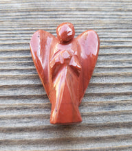 Load image into Gallery viewer, 1" RED JASPER ANGEL Natural Handcarved Stone Gemstone