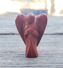 Load image into Gallery viewer, 1" RED JASPER ANGEL Natural Handcarved Stone Gemstone