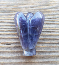Load image into Gallery viewer, 1" IOLITE ANGEL Natural Handcarved Stone Gemstone