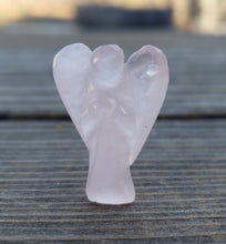 Load image into Gallery viewer, 1" ROSE QUARTZ ANGEL Natural Handcarved Stone Gemstone