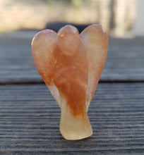 Load image into Gallery viewer, 1" PEACH AVENTURINE ANGEL Natural Handcarved Stone Gemstone