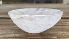 Load image into Gallery viewer, LARGE 3" ROSE QUARTZ Bowl Natural Stone Hand Carved Gemstone Bowl [47]