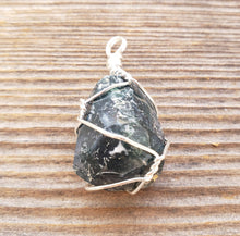 Load image into Gallery viewer, MOSS AGATE Wire Cage Wrapped Tumbled Stone Pendant Stone Natural Gemstone