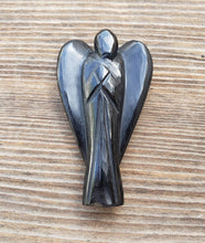 Load image into Gallery viewer, 3" OBSIDIAN ANGEL Natural Handcarved Stone Gemstone