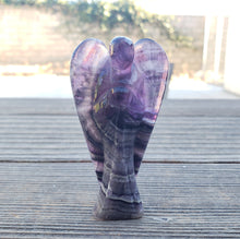 Load image into Gallery viewer, 3" FLUORITE ANGEL Natural Handcarved Stone Gemstone