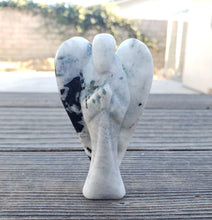 Load image into Gallery viewer, 3" RAINBOW MOONSTONE ANGEL Natural Handcarved Stone Gemstone