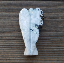 Load image into Gallery viewer, 3" RAINBOW MOONSTONE ANGEL Natural Handcarved Stone Gemstone