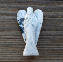Load image into Gallery viewer, 3" RAINBOW MOONSTONE ANGEL Natural Handcarved Stone Gemstone