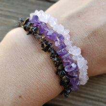 Load image into Gallery viewer, CALM Natural Stone Gemstone Stretchy Chip Bracelet Set