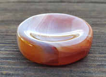 Load image into Gallery viewer, CARNELIAN Sphere Stand Natural Stone Hand Carved Gemstone Sphere Stand