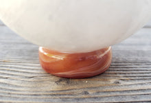 Load image into Gallery viewer, CARNELIAN Sphere Stand Natural Stone Hand Carved Gemstone Sphere Stand
