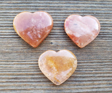 Load image into Gallery viewer, NATURAL RED AVENTURINE Gemstone Puffy Heart 30-35mm