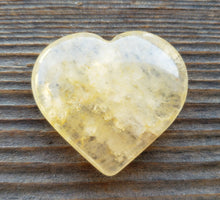 Load image into Gallery viewer, NATURAL GOLDEN QUARTZ Gemstone Puffy Heart 30-35mm