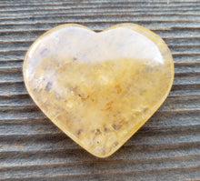 Load image into Gallery viewer, NATURAL GOLDEN QUARTZ Gemstone Puffy Heart 30-35mm