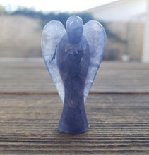 Load image into Gallery viewer, 2" IOLITE ANGEL Natural Handcarved Stone Gemstone