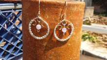 Load image into Gallery viewer, WIRE WRAPPED EARRINGS Amethyst in Silver Handmade