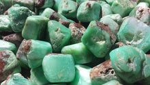 Load image into Gallery viewer, THREE (3) CHRYSOPRASE TUMBLED Stones Medium/Large Natural Tumble Stones