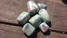 Load image into Gallery viewer, RUBY IN FUCHSITE Tumbled Stone One (1) Medium/Large Natural Tumble Stone