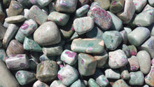 Load image into Gallery viewer, RUBY IN FUCHSITE Tumbled Stone One (1) Medium/Large Natural Tumble Stone