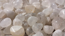 Load image into Gallery viewer, THREE (3) CLEAR QUARTZ Tumbled Stones Medium/Large Natural Tumble Stones