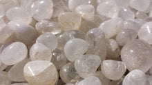 Load image into Gallery viewer, SIX (6) CLEAR QUARTZ Tumbled Stones Medium/Large Natural Tumble Stones