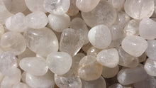 Load image into Gallery viewer, SIX (6) CLEAR QUARTZ Tumbled Stones Medium/Large Natural Tumble Stones