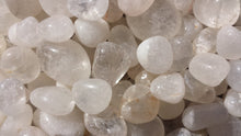 Load image into Gallery viewer, THREE (3) CLEAR QUARTZ Tumbled Stones Medium/Large Natural Tumble Stones