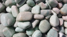 Load image into Gallery viewer, THREE (3) AMAZONITE TUMBLED Stones Medium/Large Natural Tumble Stones