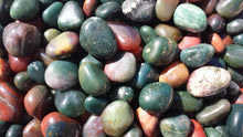 Load image into Gallery viewer, BLOODSTONE TUMBLED Stone One (1) Medium/Large Natural Tumble Stone