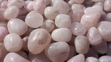 Load image into Gallery viewer, SIX (6) ROSE QUARTZ Tumbled Stones Medium/Large Natural Tumble Stones