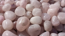 Load image into Gallery viewer, THREE (3) ROSE QUARTZ Tumbled Stones Medium/Large Natural Tumble Stones