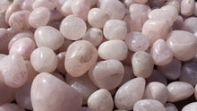 Load image into Gallery viewer, SIX (6) ROSE QUARTZ Tumbled Stones Medium/Large Natural Tumble Stones