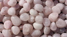 Load image into Gallery viewer, THREE (3) ROSE QUARTZ Tumbled Stones Medium/Large Natural Tumble Stones