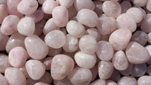 Load image into Gallery viewer, SIX (6) ROSE QUARTZ Tumbled Stones Medium/Large Natural Tumble Stones