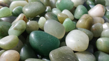 Load image into Gallery viewer, THREE (3) GREEN AVENTURINE Tumbled Stones Medium/Large Natural Tumble Stones