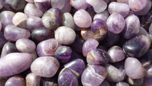 Load image into Gallery viewer, THREE (3) AMETHYST TUMBLED Stones Medium/Large Natural Tumble Stones