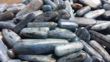 Load image into Gallery viewer, BLUE KYANITE TUMBLED Stone One (1) Medium/Large Natural Tumble Stone
