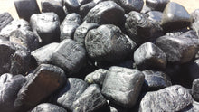 Load image into Gallery viewer, SIX (6) BLACK TOURMALINE Tumbled Stones Medium/Large Natural Tumble Stones