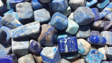Load image into Gallery viewer, LAPIS LAZULI TUMBLED Stone One (1) Medium/Large Natural Tumble Stone