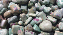 Load image into Gallery viewer, RUBY IN FUCHSITE Tumbled Stone One (1) Medium/Large Natural Tumble Stone