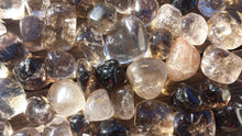 Load image into Gallery viewer, SIX (6) SMOKY QUARTZ Tumbled Stones Medium/Large Natural Tumble Stones