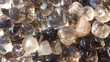 Load image into Gallery viewer, THREE (3) SMOKY QUARTZ Tumbled Stones Medium/Large Natural Tumble Stones
