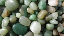Load image into Gallery viewer, THREE (3) GREEN AVENTURINE Tumbled Stones Medium/Large Natural Tumble Stones