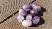 Load image into Gallery viewer, AMETHYST TUMBLED Stone One (1) Medium/Large Natural Tumble Stone