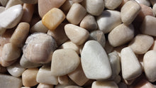 Load image into Gallery viewer, THREE (3) MOONSTONE TUMBLED Stones Medium/Large Natural Tumble Stones