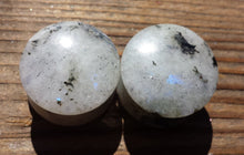 Load image into Gallery viewer, RARE! Pair of Real RAINBOW MOONSTONE Plugs Gauges Body Jewelry Double Flared - Pick Size